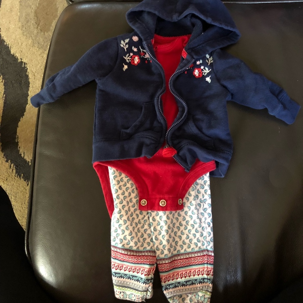 Carters 3pc Hooded Jacket Set 3mo
